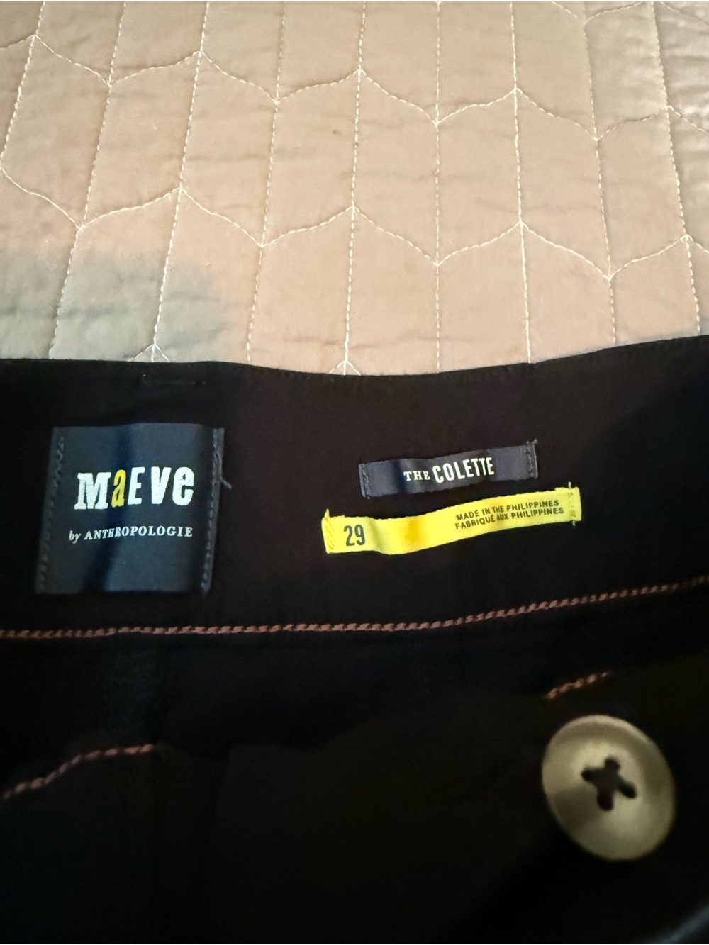 Maeve The Colette Black High-Rise Wide-Leg Pants in Magic Fabric - Picture 9 of 14